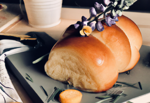 Brioche à l'orange et lupin