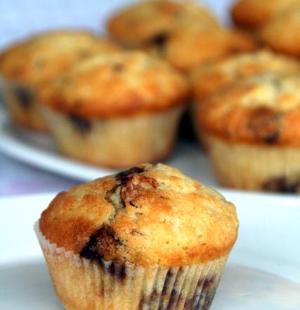 Muffins au chocolat noisette