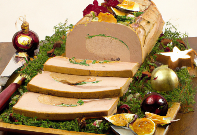 Bûche de Noël au foie gras