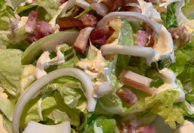 Salade au lard