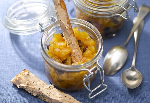 Mouillettes au Fleuron de Canard et chutney de poire