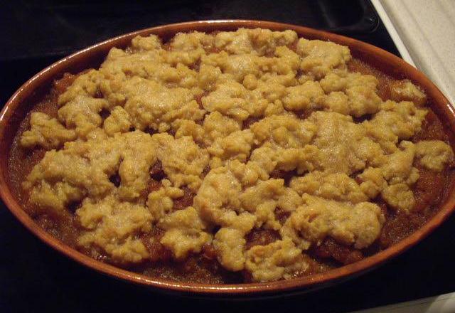 Crumble aux pommes sans lait