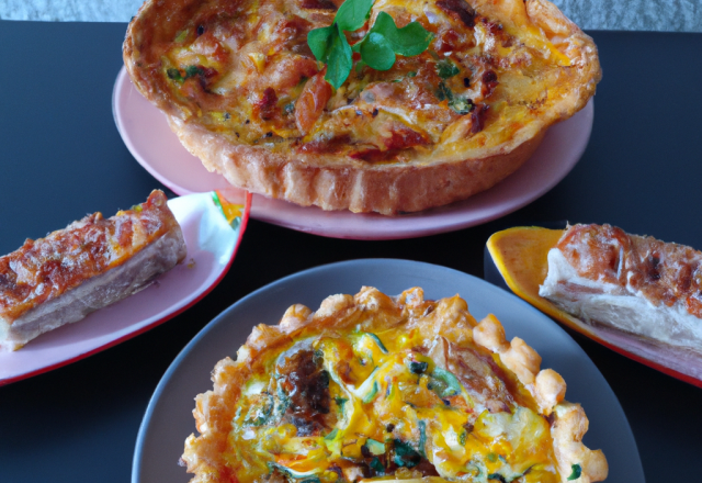 Quiche au thon et crevettes