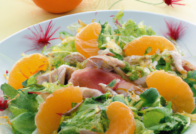 Salade de poissons fumés et de clémentines