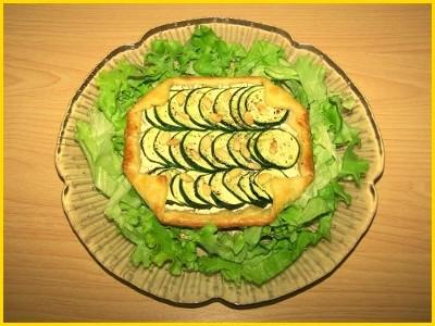 Tartelettes fines courgettes et Chavroux