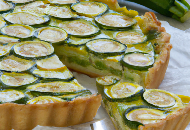 Tarte aux courgettes à la crème légère