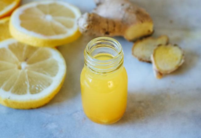 Cette recette de shot au gingembre et au citron sera votre remède miracle pour cet hiver !