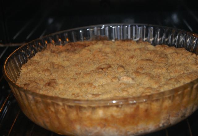 Crumble aux pommes aux notes de vanille