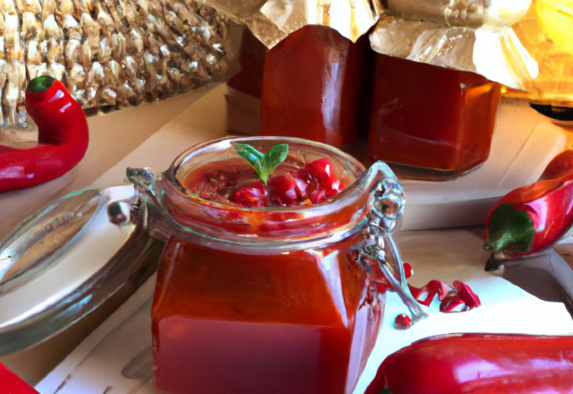 Confiture de poivron rouge