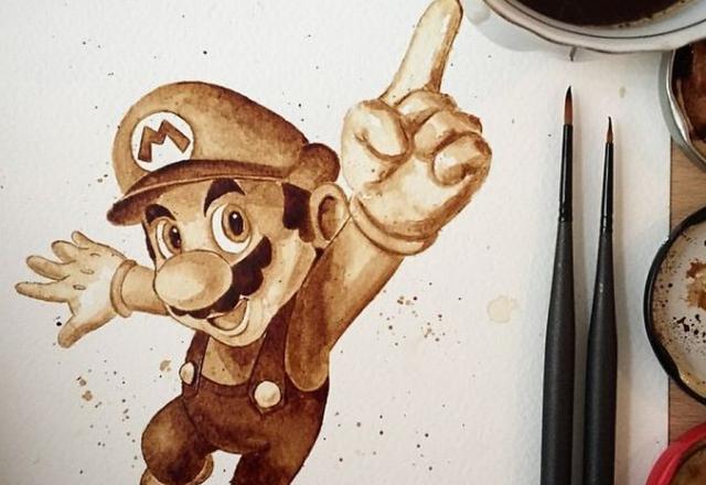 15 dessins réalisés seulement avec du café