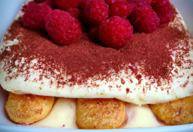 Tiramisu aux framboises maison