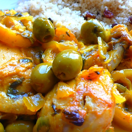 Tajine de poulet aux citrons