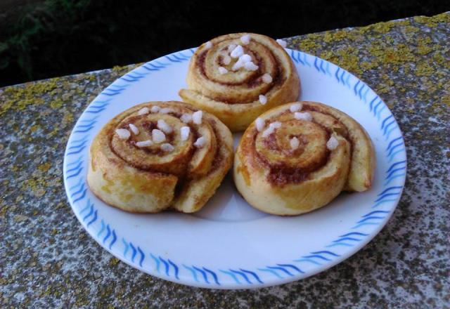 Brioches suédoises figue/canelle (Kanelbullar)