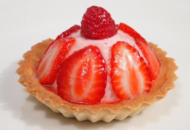 Tartelette bavaroise aux fraises et framboises