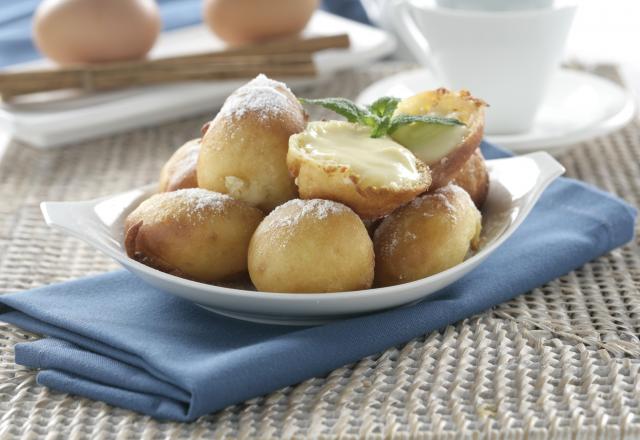 Beignets au chocolat blanc