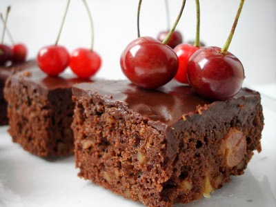 Brownies aux cerises