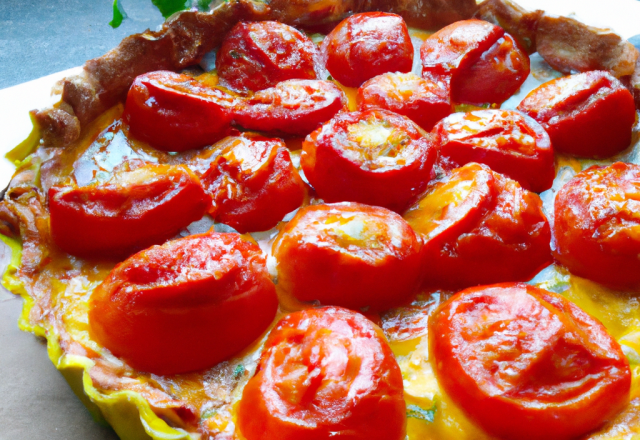 Tarte tomate moutarde