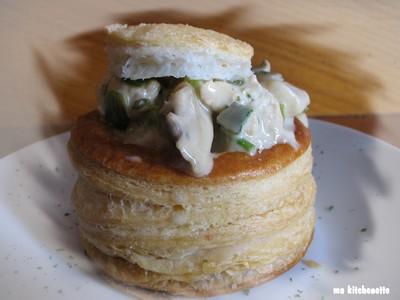 Vol au vent de volaille et champignons