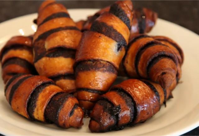 Croissants au chocolat juifs ou Rugelach