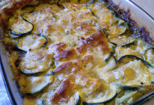 Gratin de courgettes savoureux