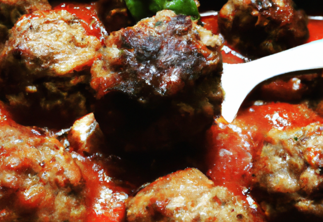 Boulettes de bœuf sauce pizza