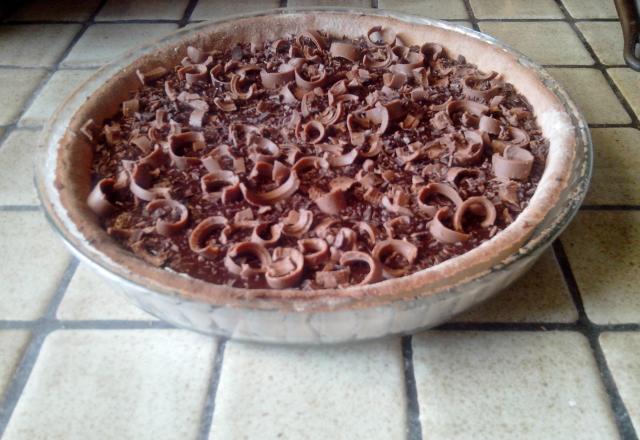 Tarte fondante au chocolat noir