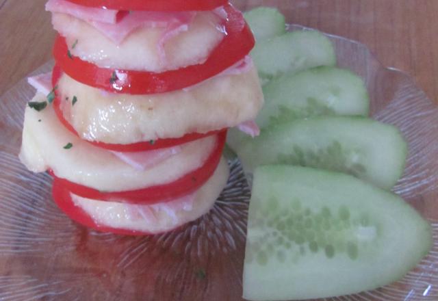 Millefeuille de tomate.