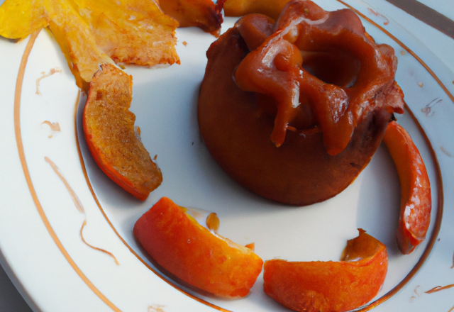 Gâteau fondant au cidre d'automne et son coulis