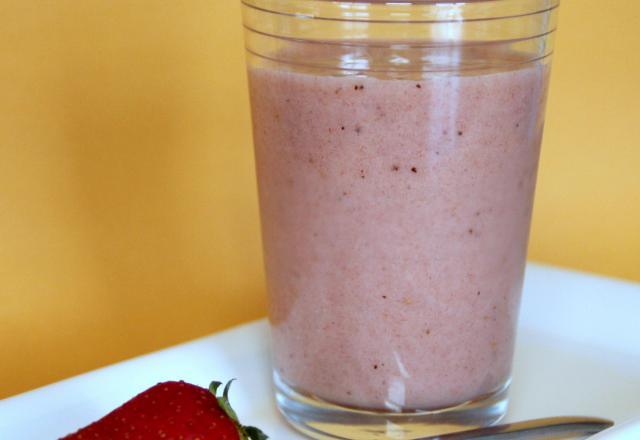 Smoothies fraise banane et kiwi