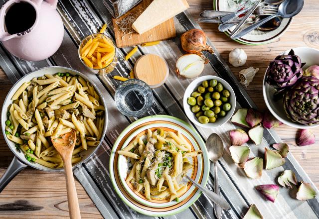 Laurent Mariotte partage sa recette de penne aux artichauts et courgettes à tester d’urgence !