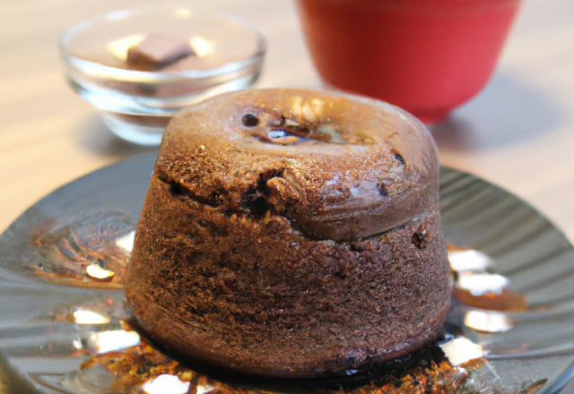 Soufflé au chocolat au gingembre