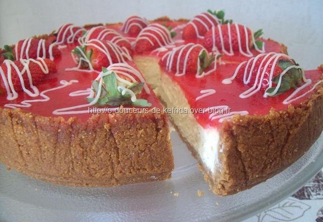 Cheesecake vanille / fraises