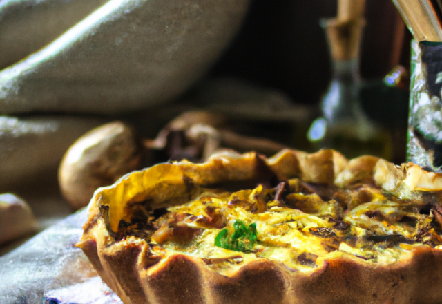 Quiche lorraine au Cottagecheese