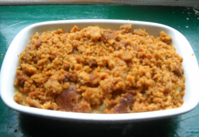 Crumble pommes poires