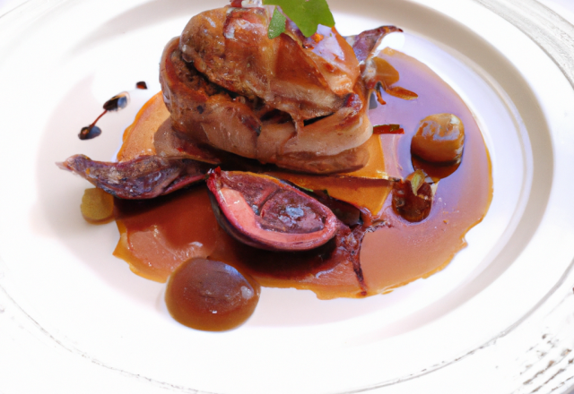 Cuisse de dinde sauce foie gras