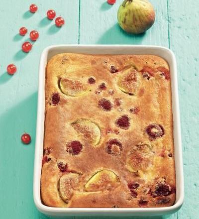 Clafoutis aux fruits rouges et figues