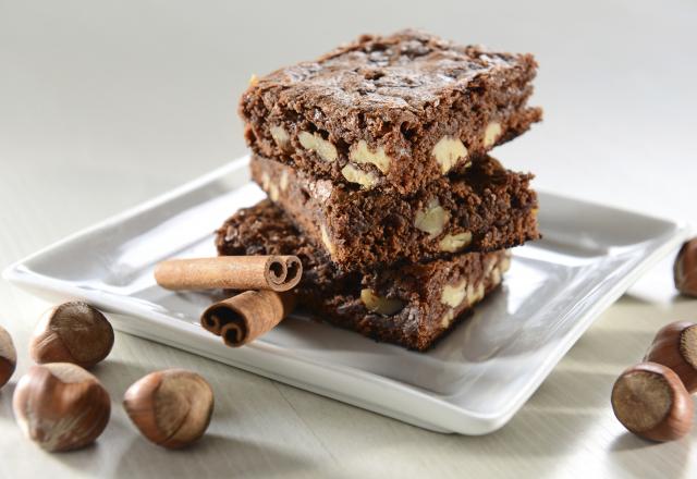 Brownie fondant au Nutella et à la noisette