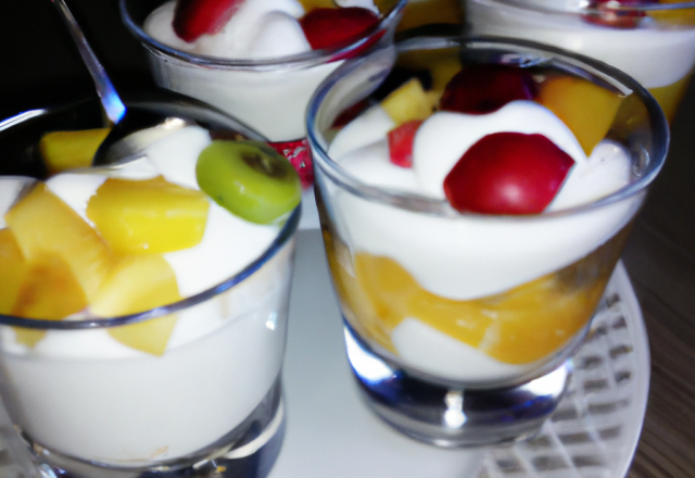 Verrine fruits et yaourt