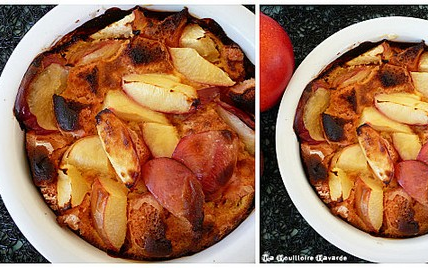 Gratin de nectarines à la liqueur de café