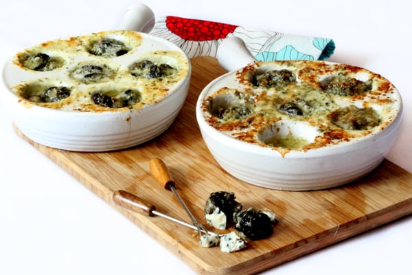 Escargots au roquefort