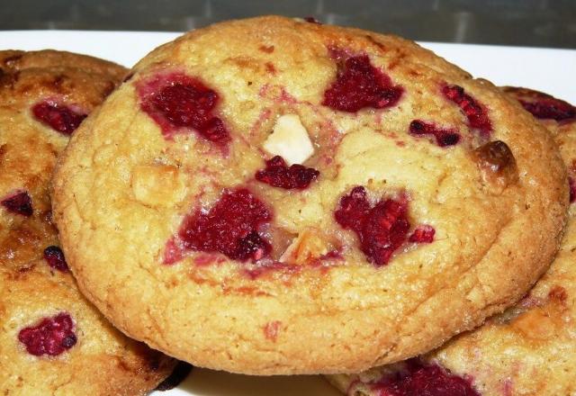 Cookies framboise-chocolat blanc