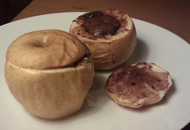 Pommes au four au chocolat