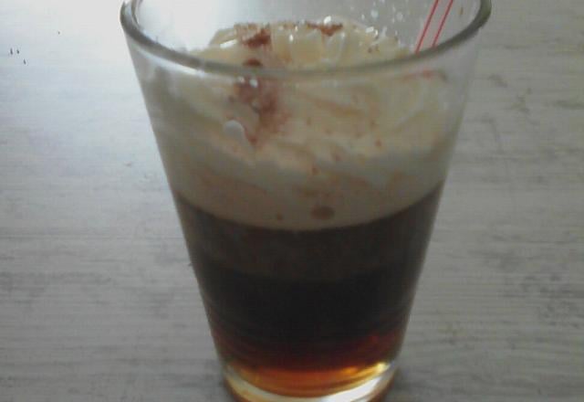 Irish coffee à la chantilly