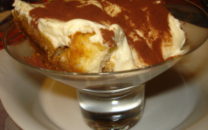 Verrine de tiramisu à la mangue