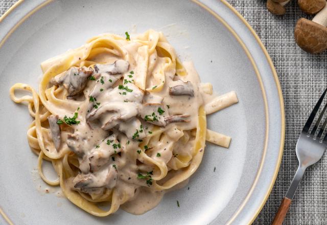 Spaghettis aux champignons