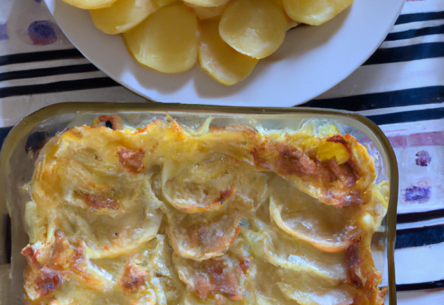 Gratin de pommes de terre et maroilles