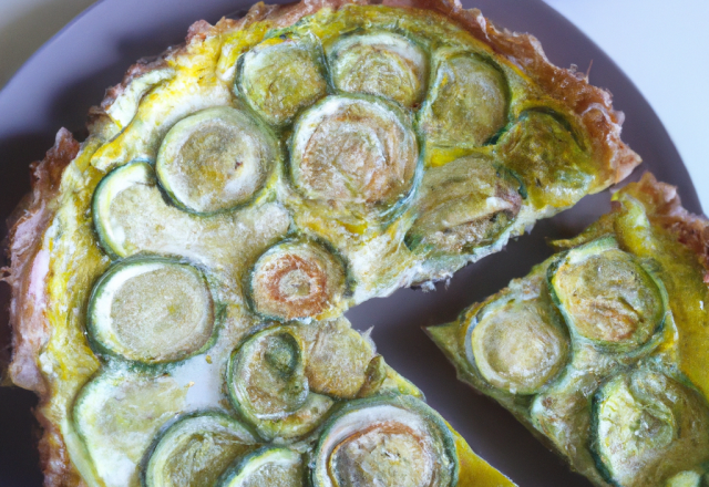 Tarte courgettes et gruyère