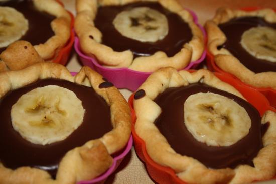 Tartelettes banane-chocolat