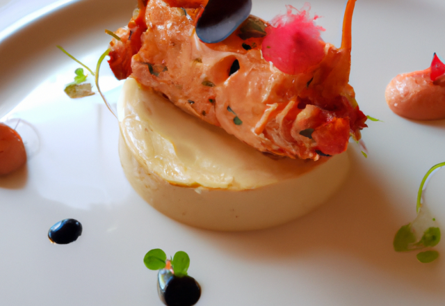 Bûche de homard à la mousse de sandre frais