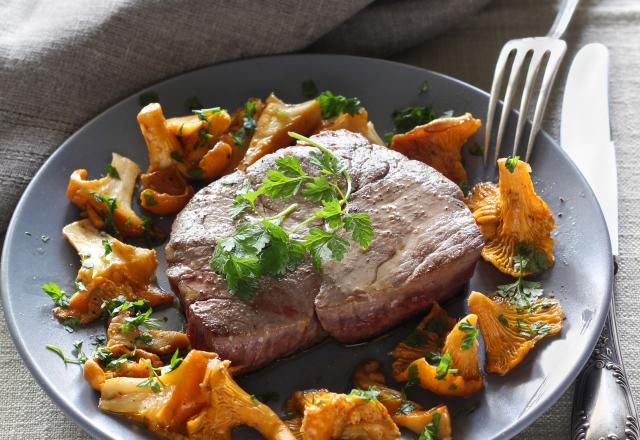 Tournedos de bœuf aux girolles